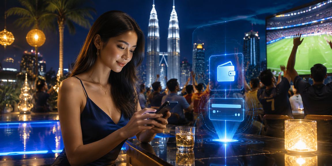 Pemain menggunakan mb8 pada telefon pintar di Kuala Lumpur